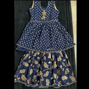 *New* size 22 dark blue/royal blue and gold sharara